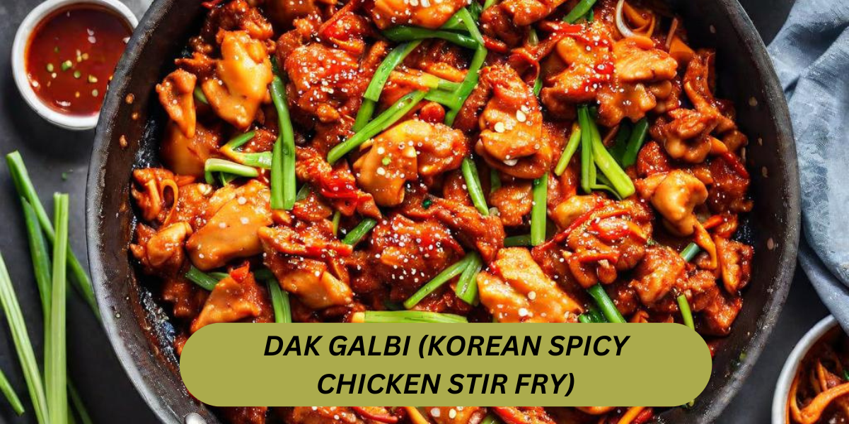 DAK GALBI (KOREAN SPICY CHICKEN STIR FRY)