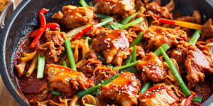 DAK GALBI (KOREAN SPICY CHICKEN STIR FRY)