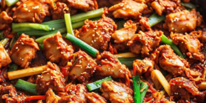 DAK GALBI (KOREAN SPICY CHICKEN STIR FRY)